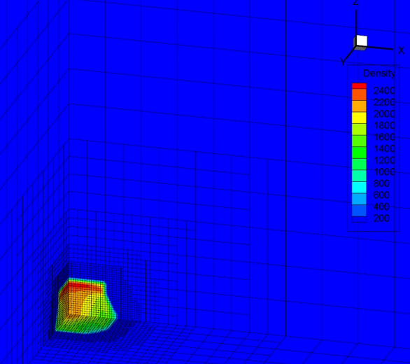 open area explosion simulation